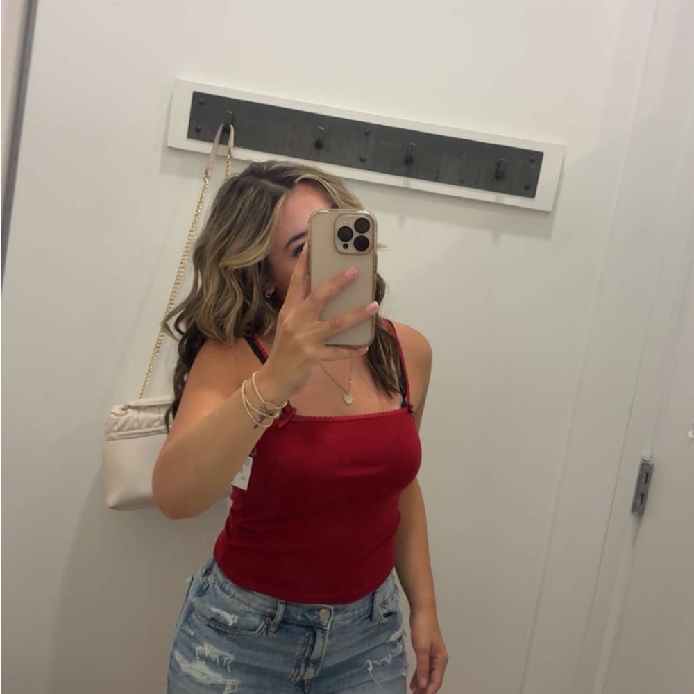 American Eagle Outfitters Red Camisole